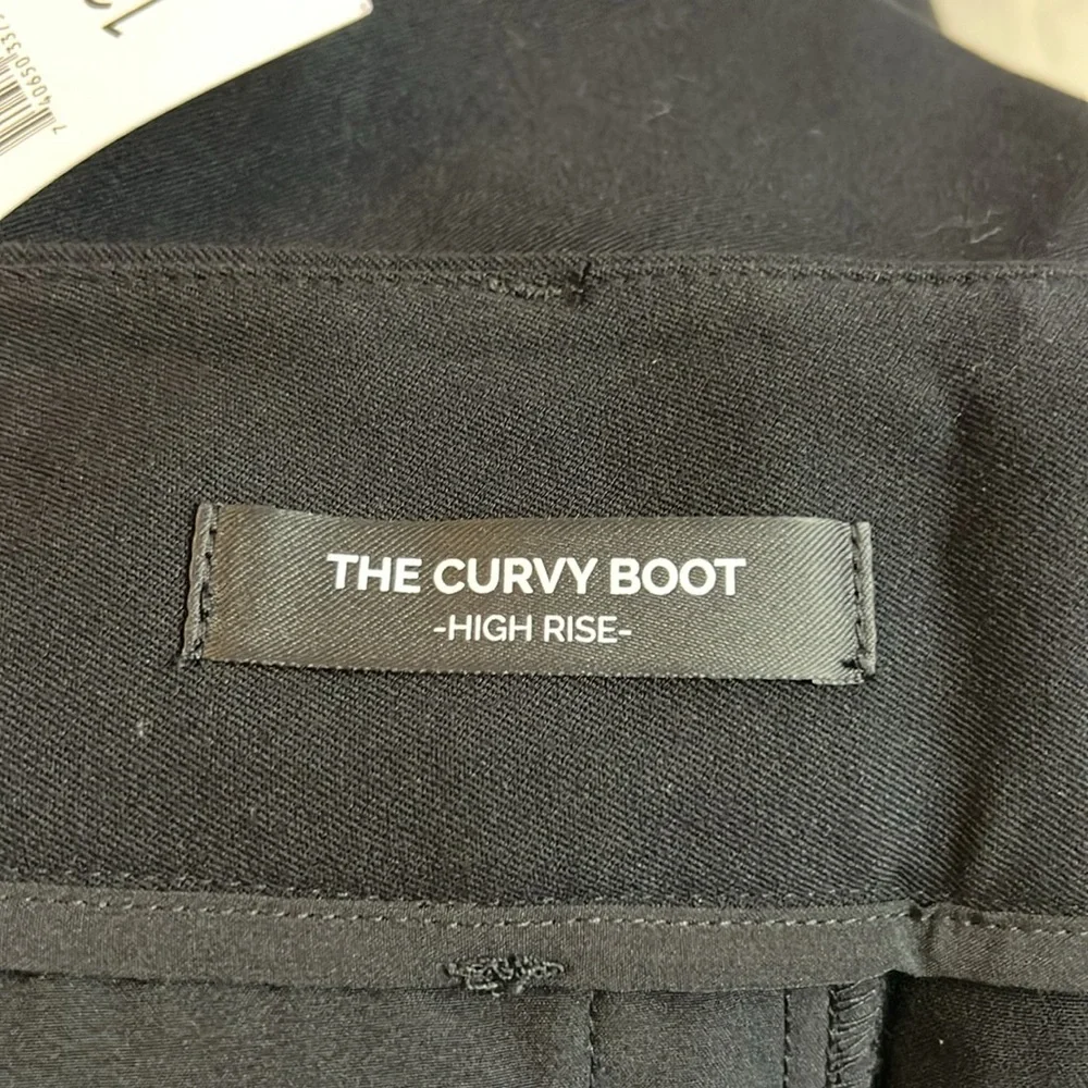 NWT Rafaella Sportswear Black Curvy Boot High Rise Dress Pants-‎ 12